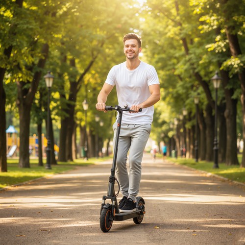Folding electric scooter with - folding,