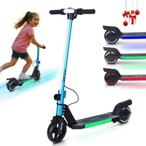 Blue electric scooter kids - scooter,