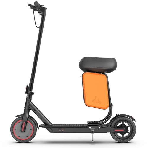 Electric scooter with seat - with,
