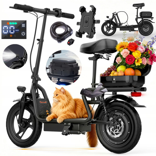 Electric scooter with - 14"electric, seat
